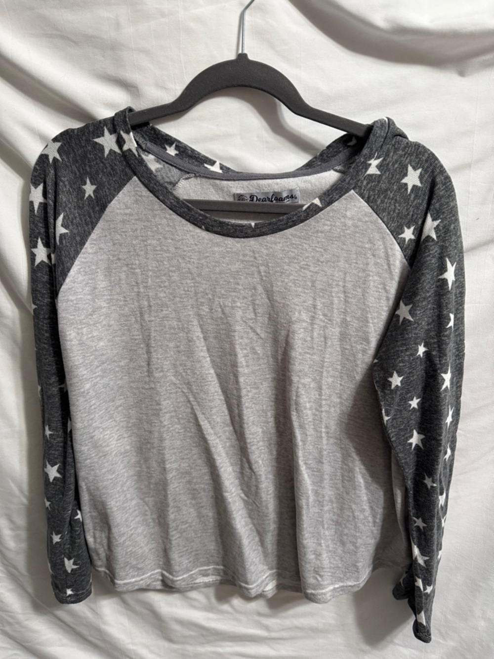 dearfoams Light Gray Top with Charcoal Trim